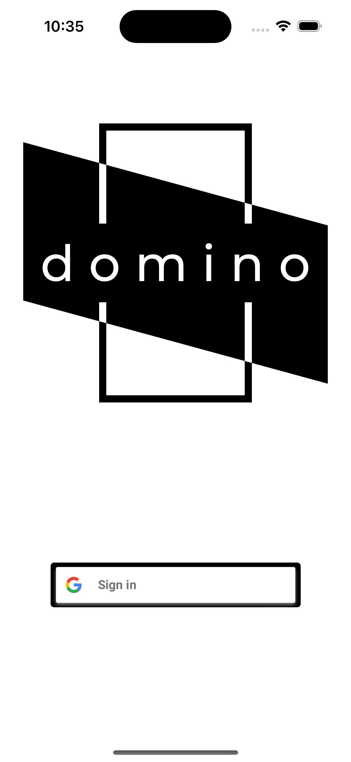 Domino sign in